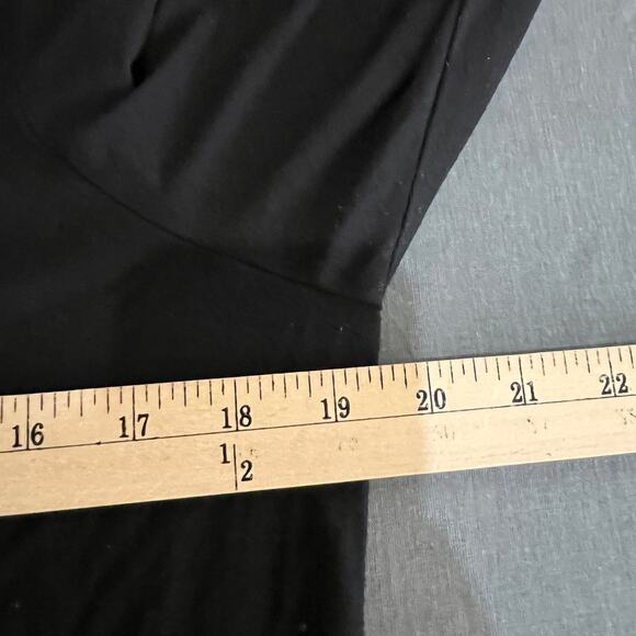 Eileen‎ Fisher Tunic Top Womens Size Large Black Long Sleeves Asymmetric Hem - Picture 9 of 9